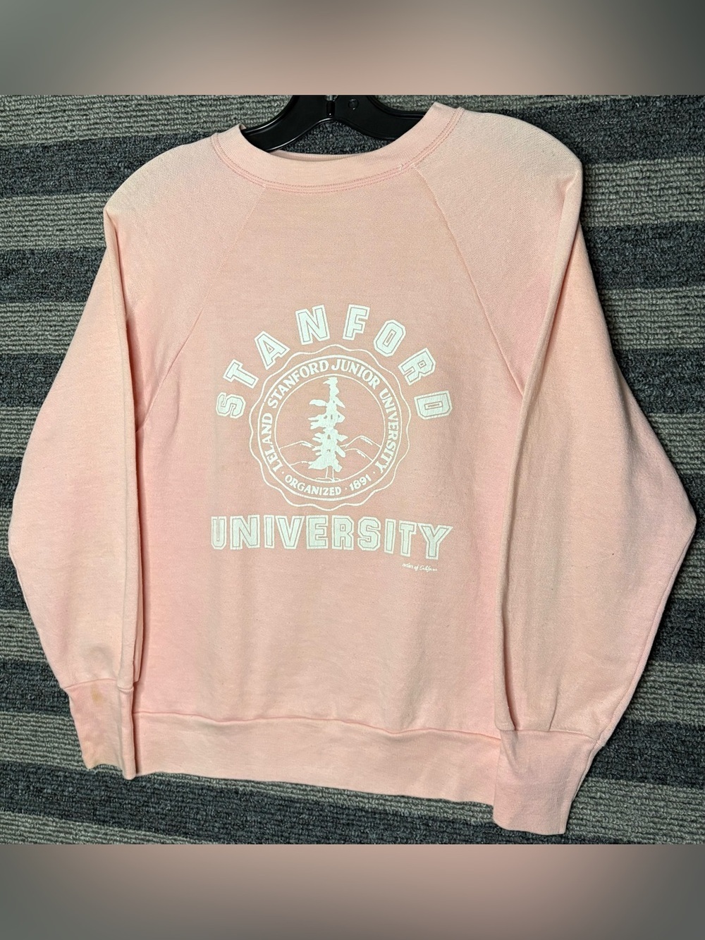 Vintage 80’s Stanford University Pink Crewneck Sweatshirt Women’s Small EUC